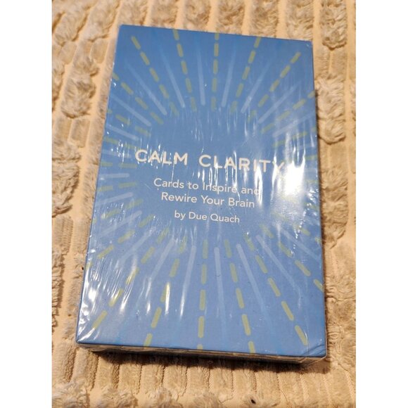 Calm Clarity Cards By Due Quach 52 Cards For Mindfulness & Brain Rewiring - Picture 1 of 3